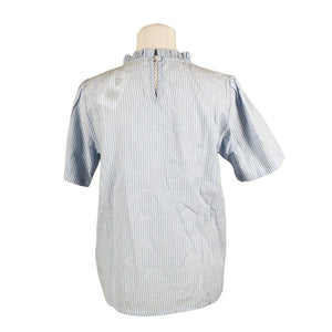 Unisex Cream - Short-sleeved blouse, size 36 - Light blue (2)