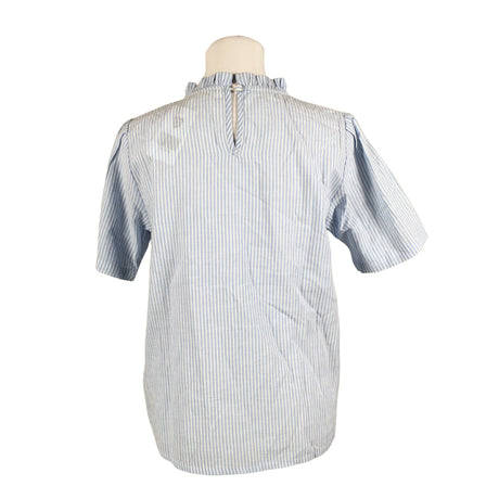 Unisex Cream - Short-sleeved blouse, size 36 - Light blue (2)