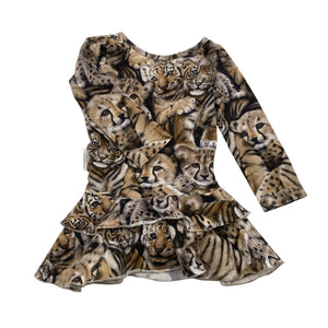 Unisex Gugguu - Tricot dress, size 56 - 62 - Brown (1)