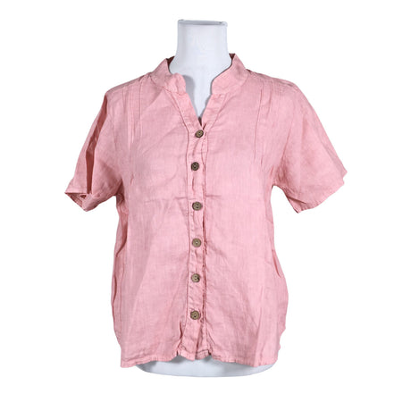 Unisex Cream - Short-sleeved blouse, size 36 - Light pink ()