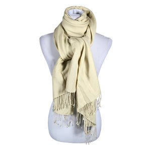 Unisex Pashmina - Scarf, size Maxi - Beige (1)