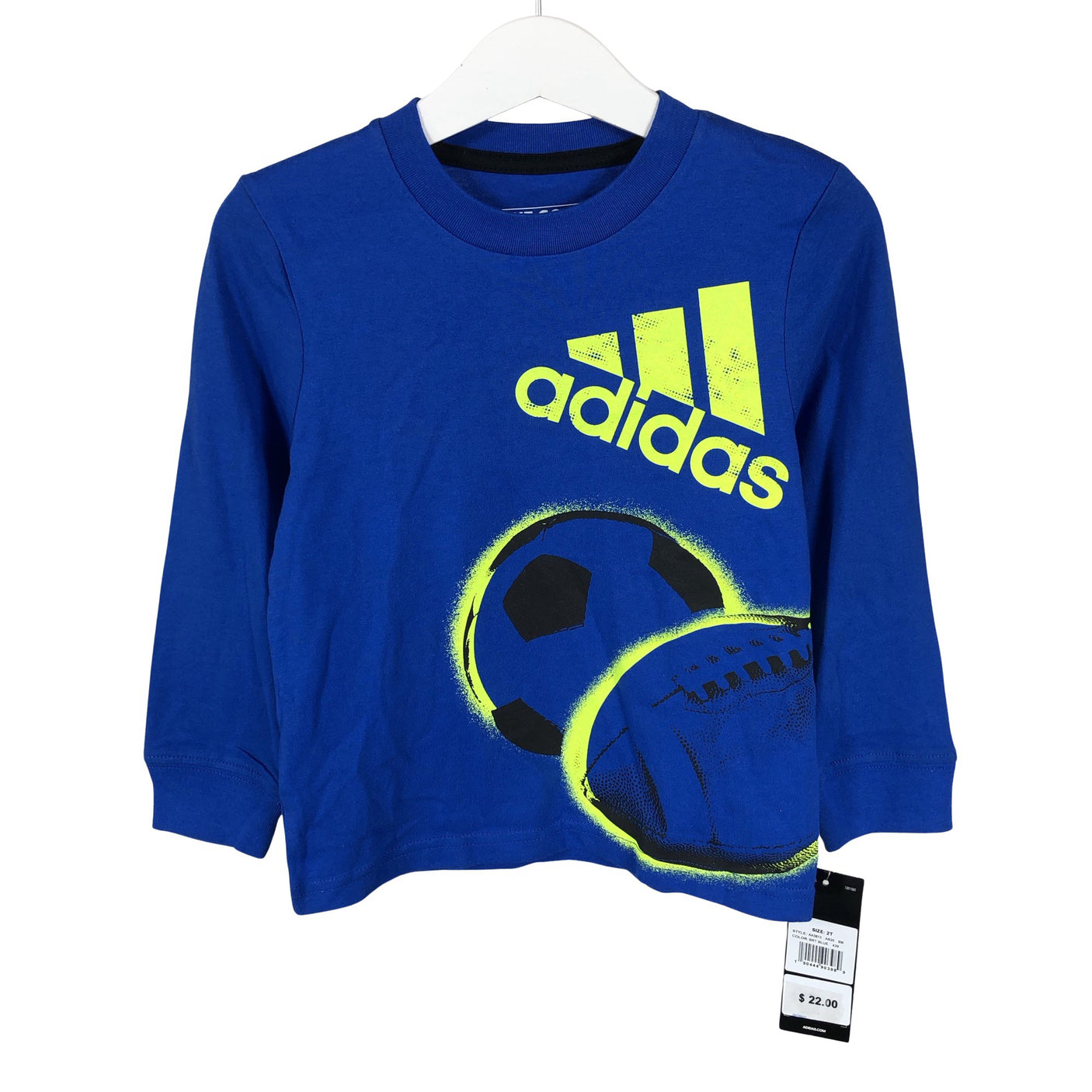 Unisex Adidas - Tricot shirt, size 86 - 92 - Blue (1)