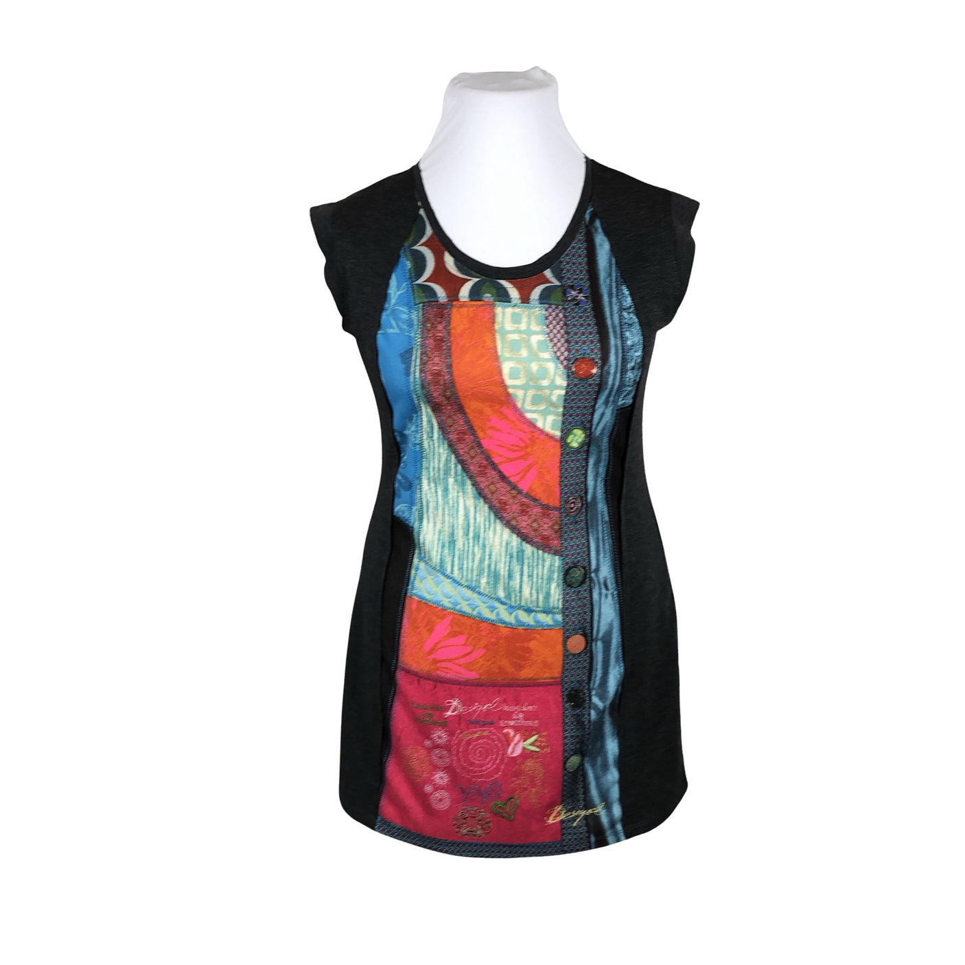 Unisex Desigual - Tricot dress, size 42 - Gray (1)