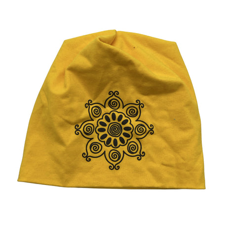 Unisex Nettihattu - Lightweight beanie, size 56 - 58 cm - Yellow ()