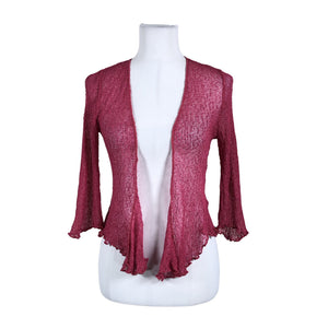 Unisex Marble - Knit bolero jacket, size 36 - Pink (1)