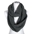 Unisex Handmade - Circle scarf, size Midi - Gray ()