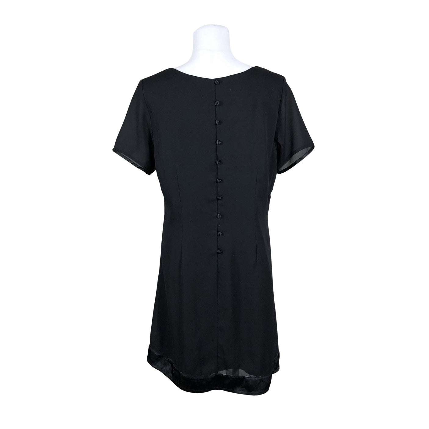 Unisex Ze-Ze - Schiffon dress, size 40 - Black (2)
