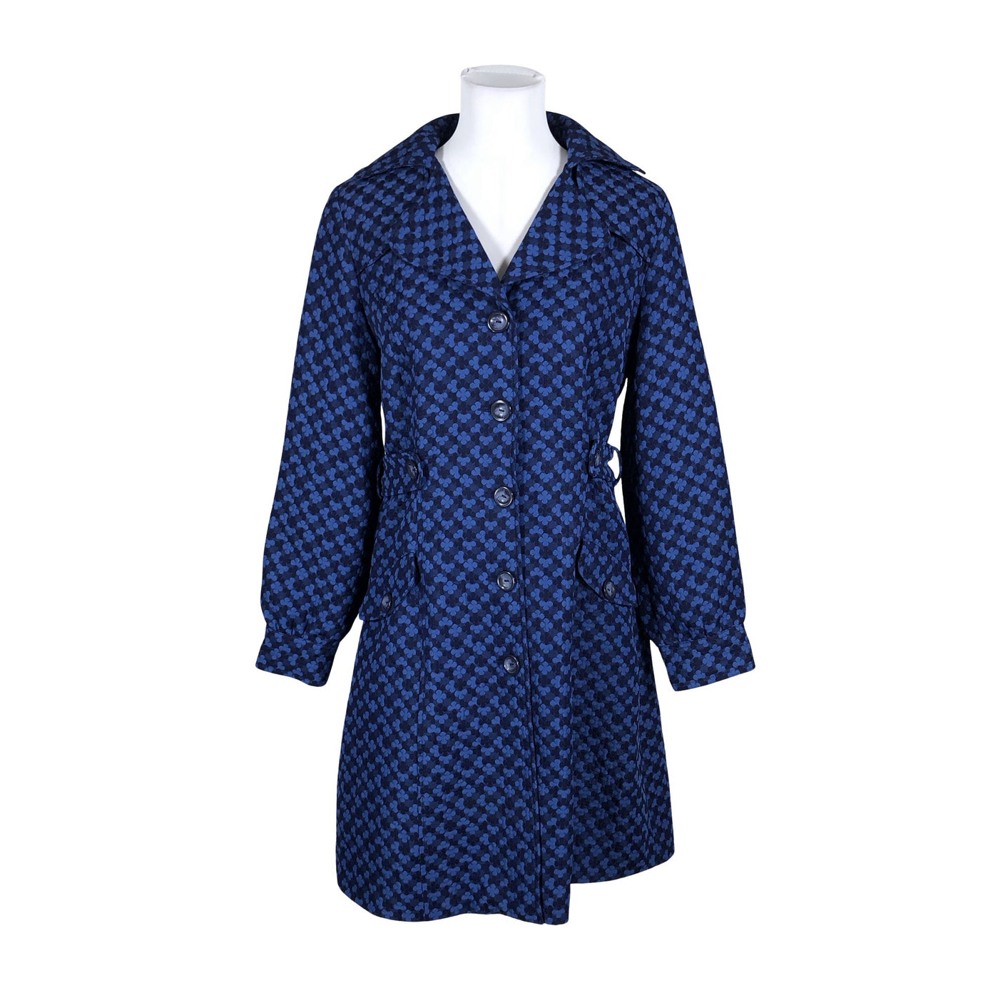 Unisex Cream - Trench coat, size 40 - Blue (1)