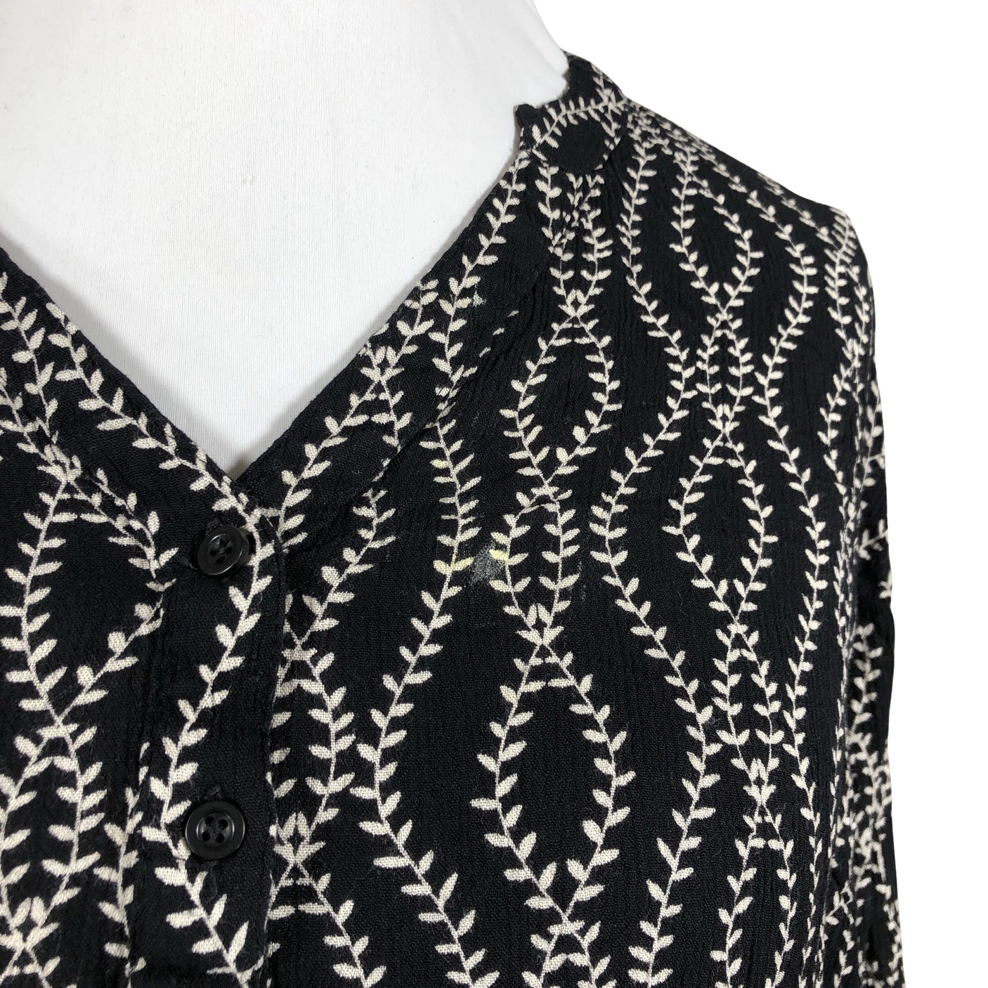 Unisex Kaffe - Schiffon tunic, size 44 - Black (2)