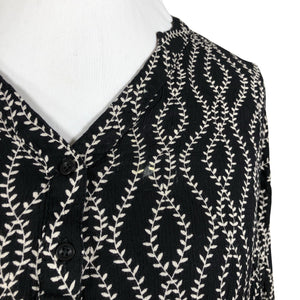 Unisex Kaffe - Schiffon tunic, size 44 - Black (2)