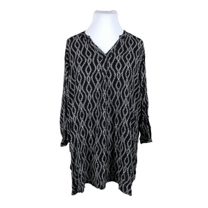 Unisex Kaffe - Schiffon tunic, size 44 - Black (1)