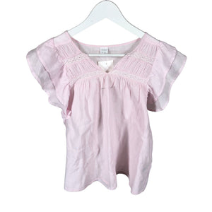 Unisex Lindex - Short-sleeved blouse, size 164 - 170 - Light pink (1)