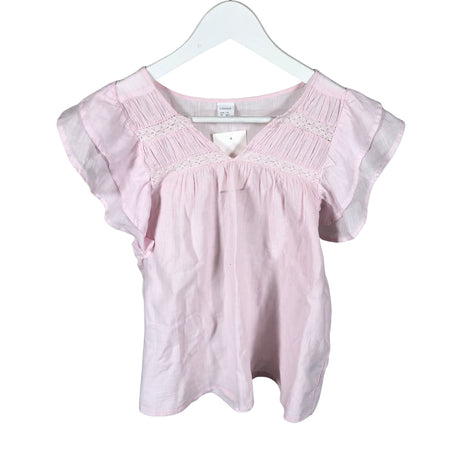 Unisex Lindex - Short-sleeved blouse, size 164 - 170 - Light pink ()