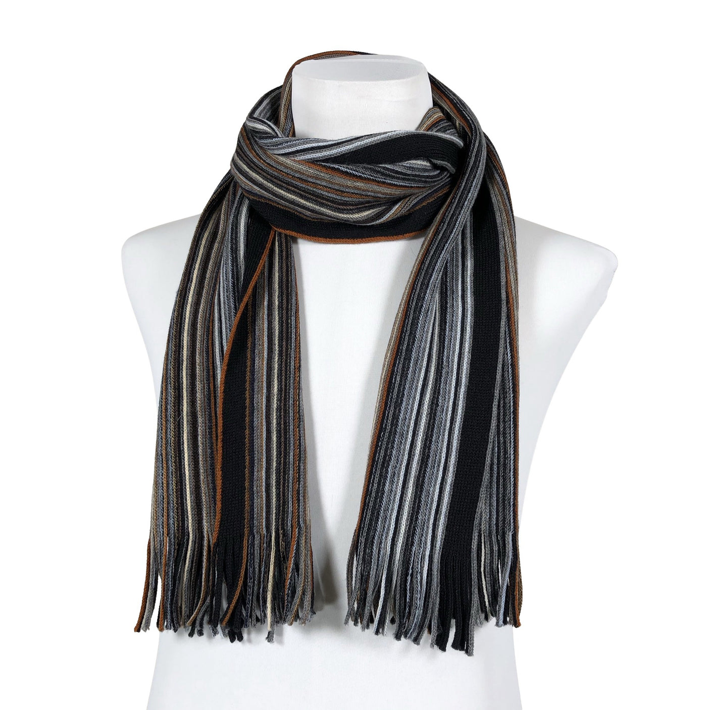 Unisex Atlas Design - Scarf, size Ei kokoa - Black (1)
