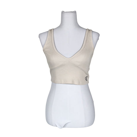 Unisex Calvin Klein Jeans - Tricot tank top, size 36 - Beige ()