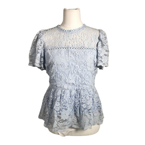 Unisex ee:some - Short-sleeved blouse, size 36 - Light blue (1)