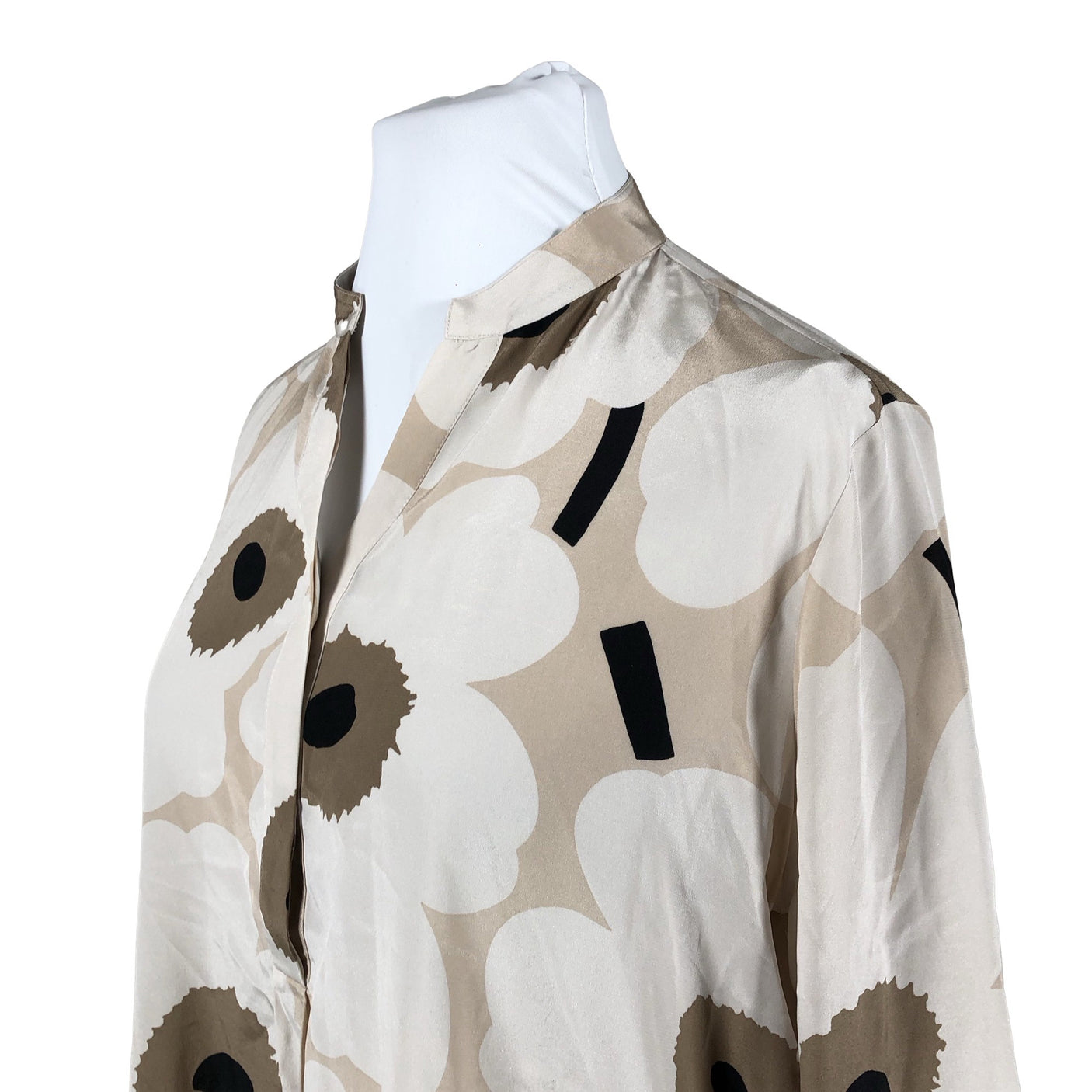 Unisex Marimekko - Schiffon tunic, size 46 - Beige (2)