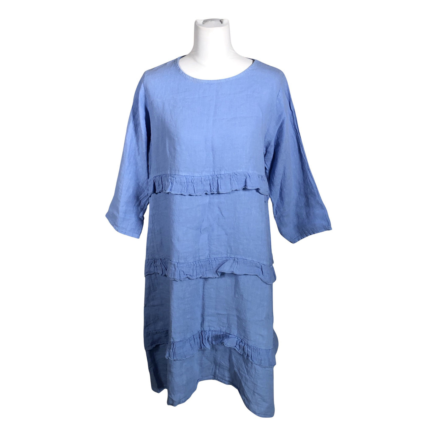 Unisex 120% Lino - Dress, size 40 - Blue (1)