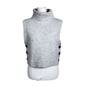 Unisex Cream - Knit vest, size 38 - Gray (1)