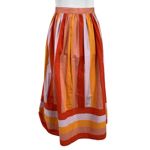 Unisex Twinset - Fabric skirt, size 40 - Orange (1)