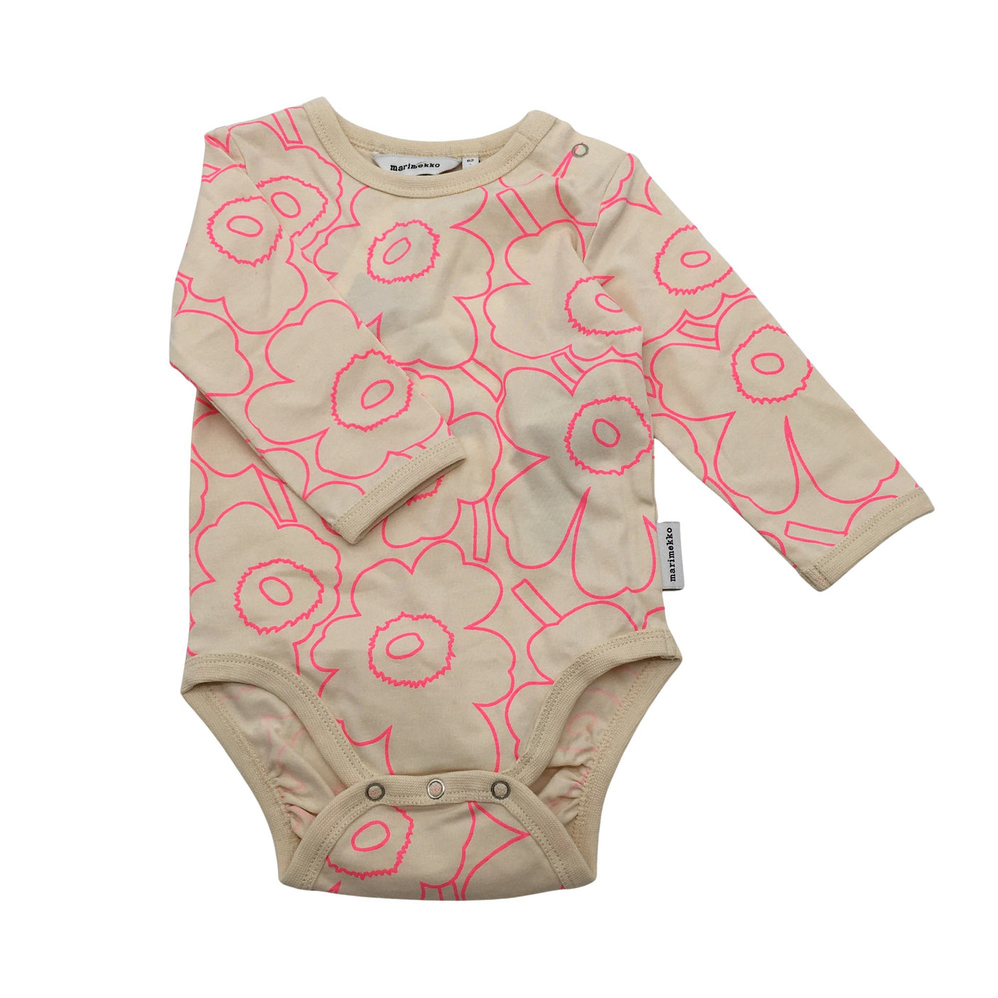 Unisex Marimekko - Body, size 62 - 68 - Beige (1)