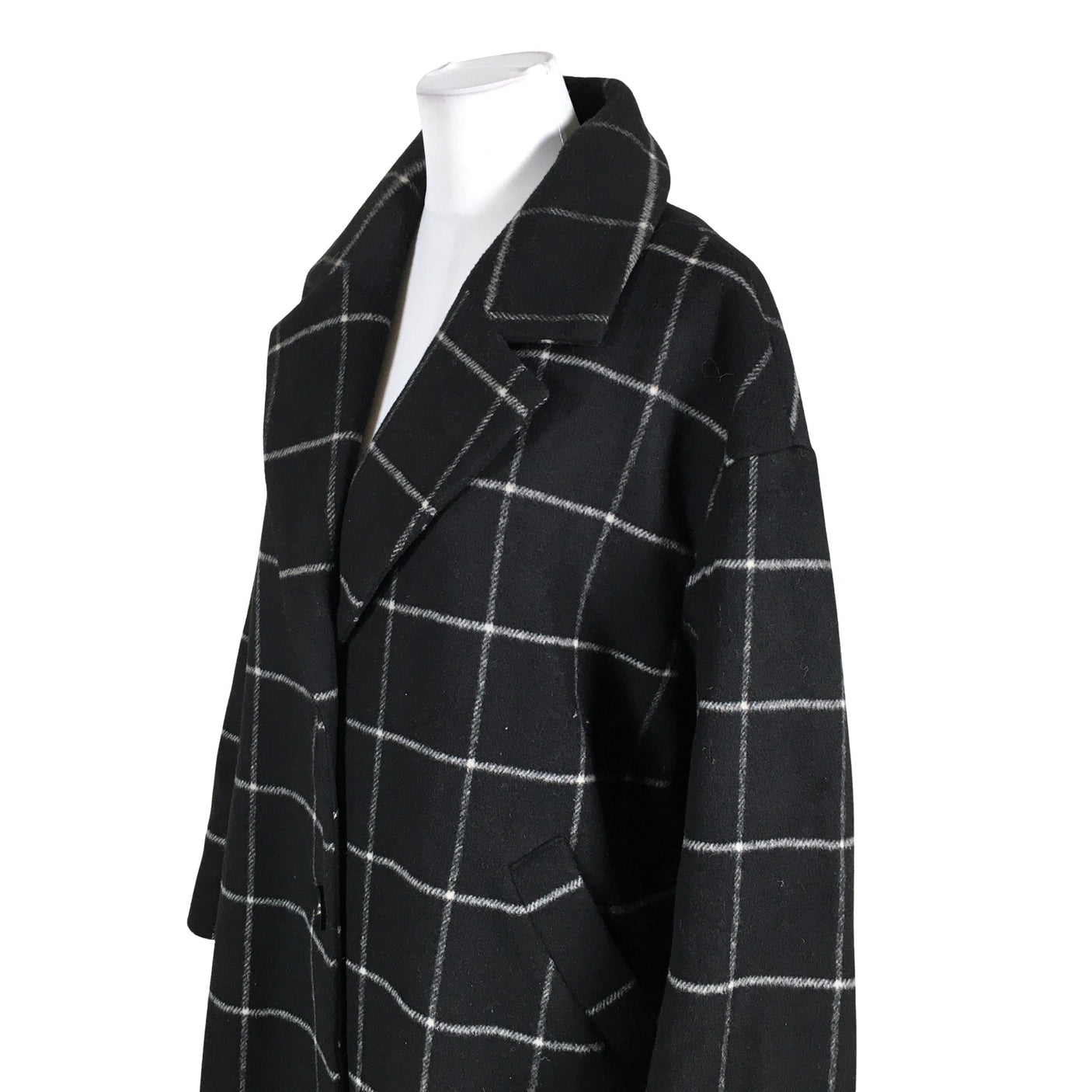 Unisex Rue de Femme - Wool coat, size 38 - Black (3)