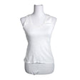 Unisex Tam Silk - Tricot tank top, size 38 - White ()