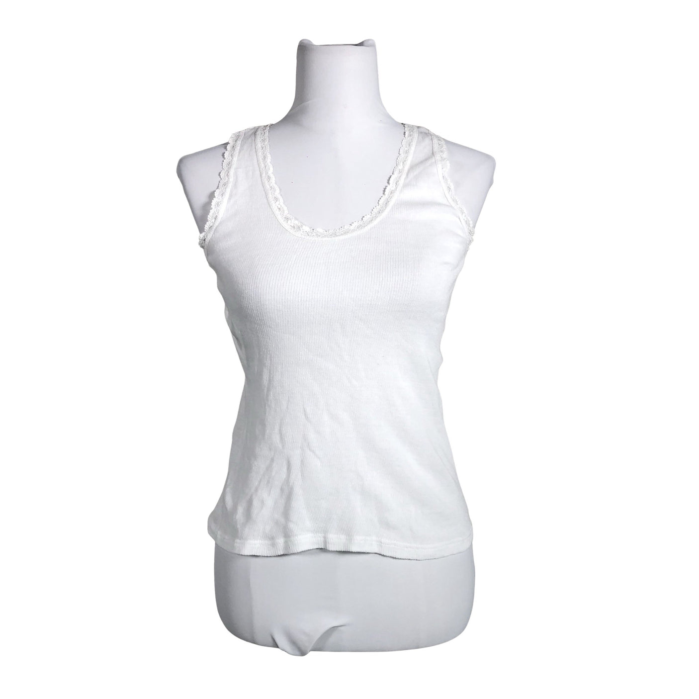 Unisex Tam Silk - Tricot tank top, size 38 - White (1)