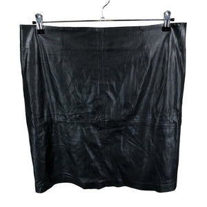 Unisex Comma - Leather skirt, size 44 - Black (1)