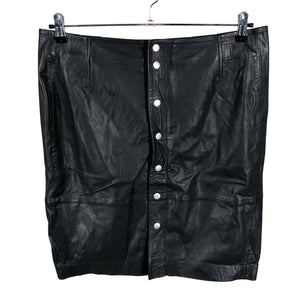 Unisex InWear - Leather skirt, size 44 - Black (1)