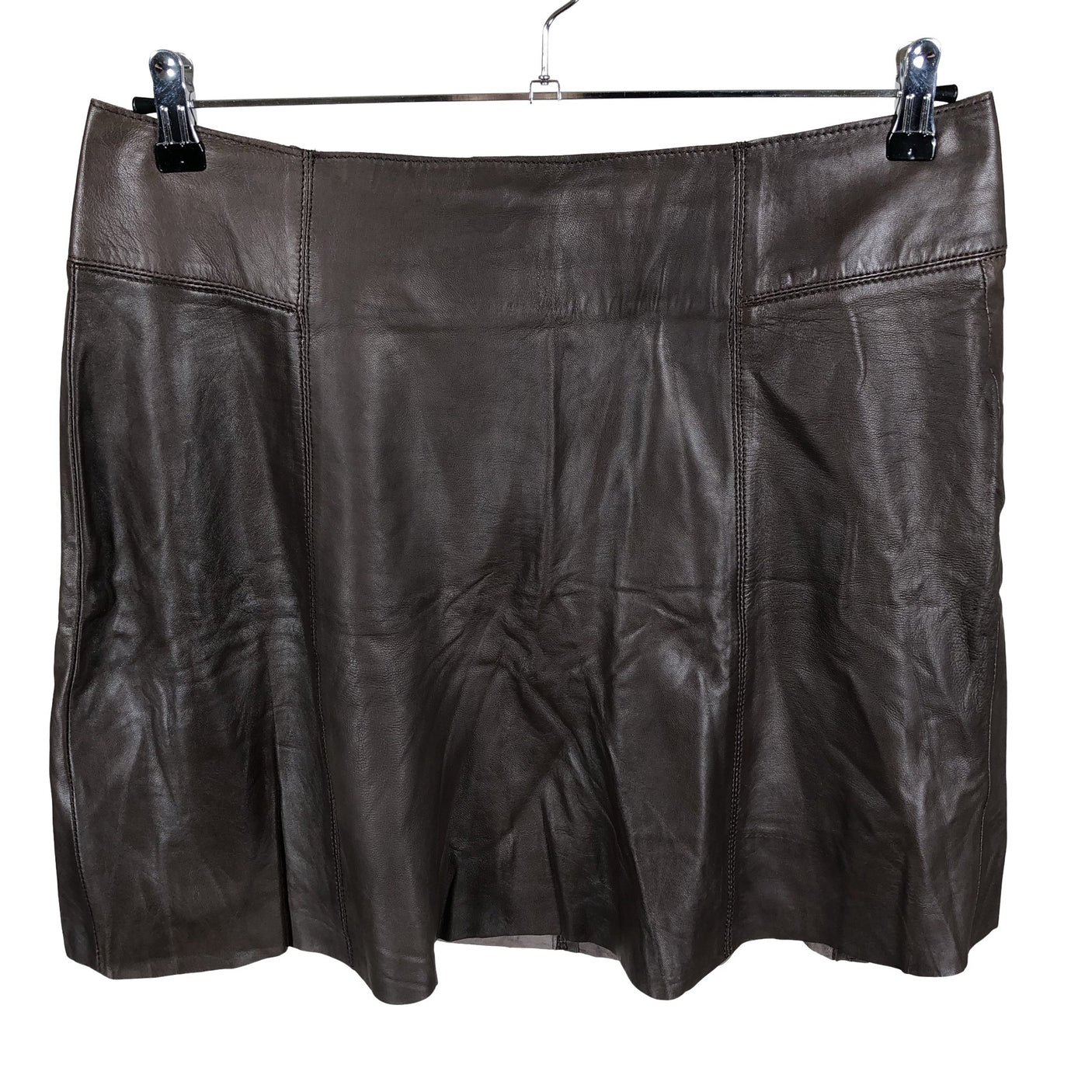Unisex Cristelle&co - Leather skirt, size 42 - Brown (1)