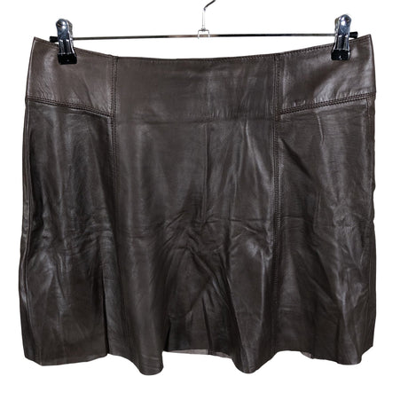 Unisex Cristelle&co - Leather skirt, size 42 - Brown ()