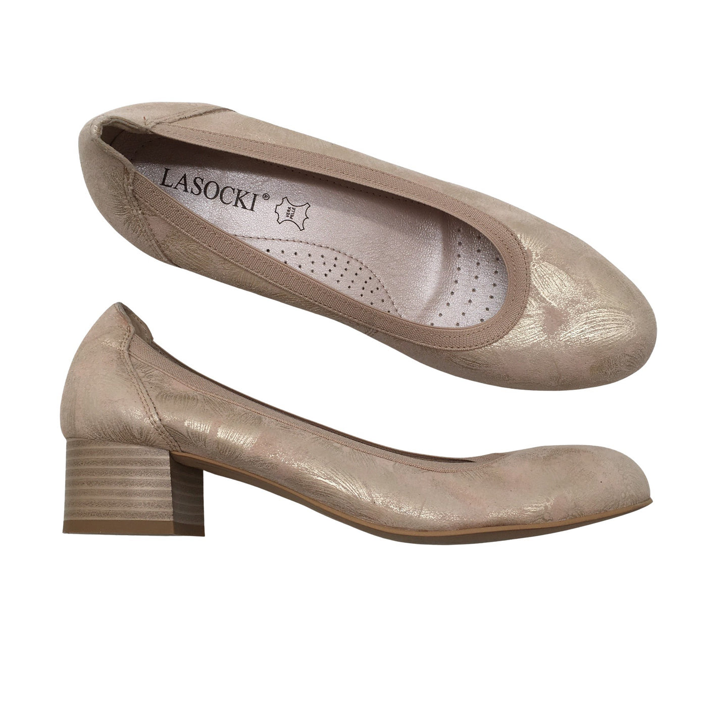 Unisex Lasocki - High heels, size 39 - Beige (1)
