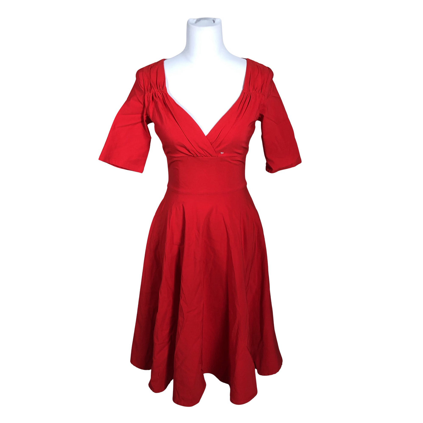Unisex Collectif - Dress, size 38 - Red (1)