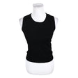 Unisex August Silk - Knit vest, size 36 - Black ()