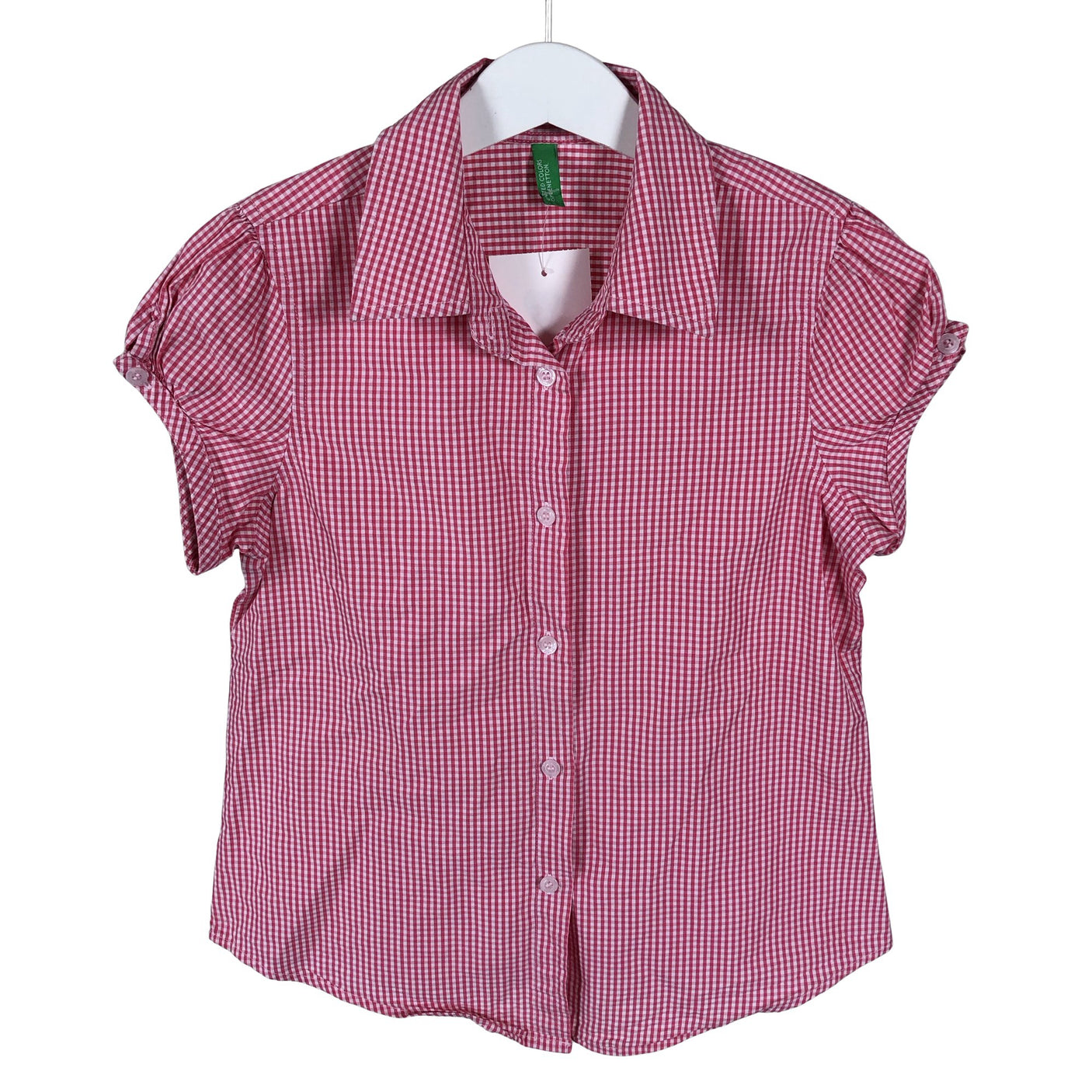 Unisex Benetton - Collared shirt, size 116 - 122 - Pink (1)