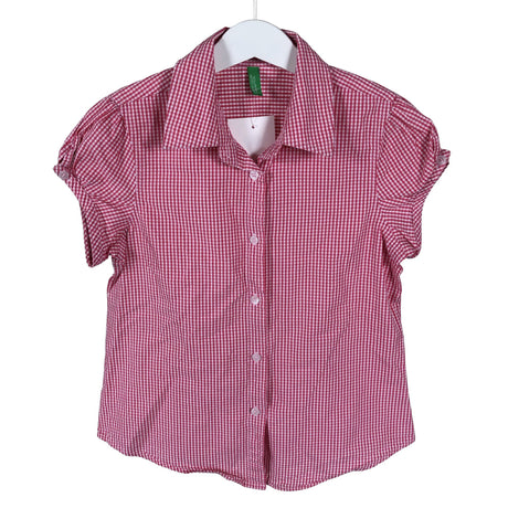 Unisex Benetton - Collared shirt, size 116 - 122 - Pink ()