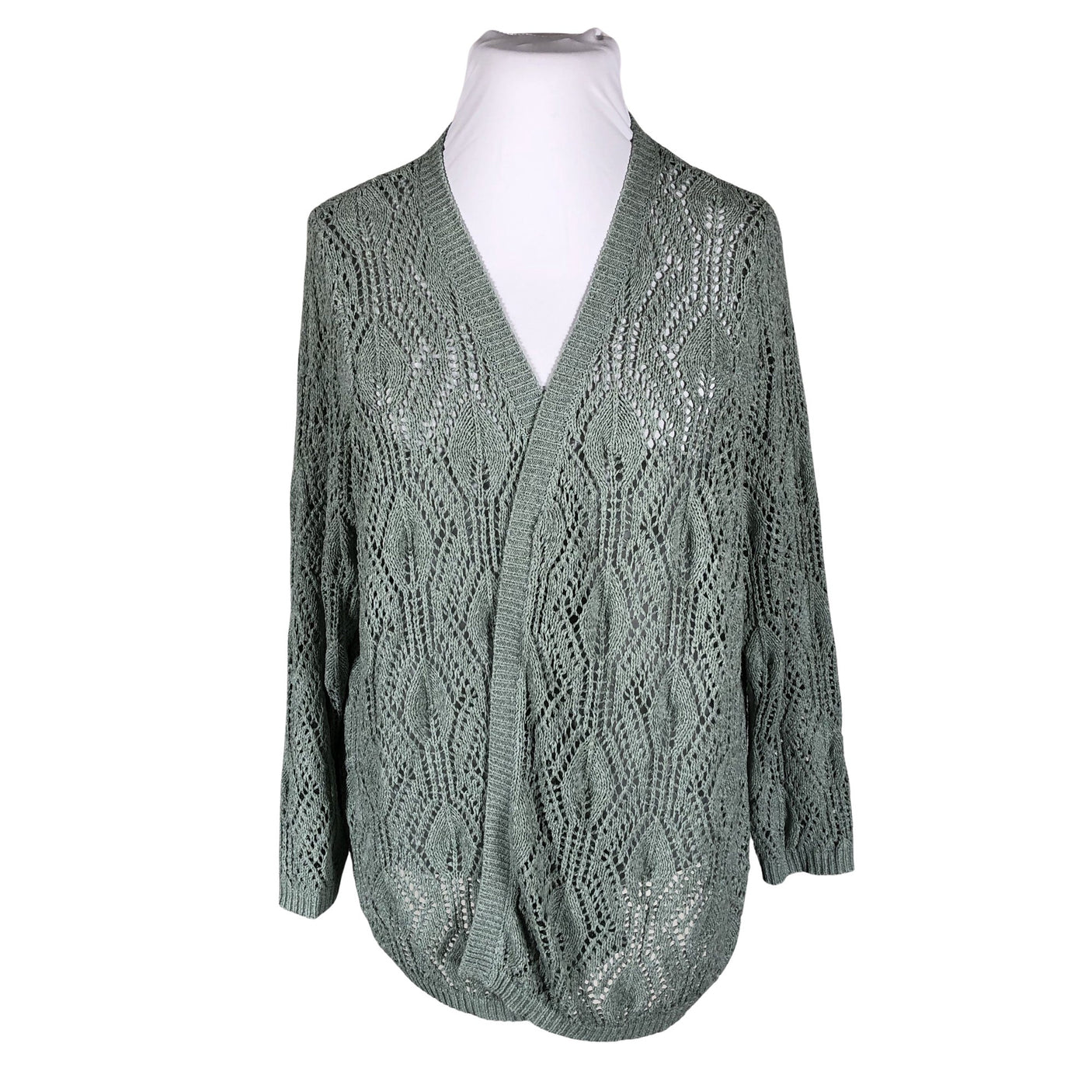 Unisex Zizzi - Cardigan, size 46 - Green (1)