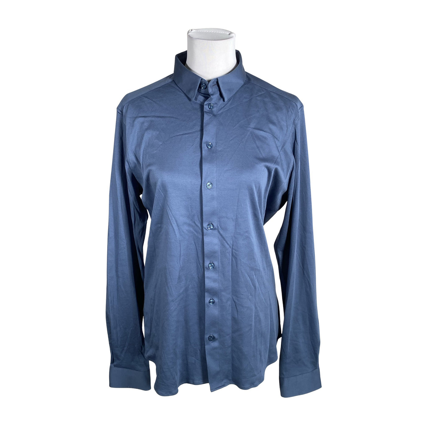 Unisex Mos Mosh - Collared shirt, size 38 - Blue (1)