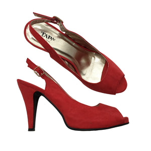 Unisex Tapas - Heeled sandals, size 39 - Red (1)