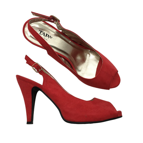 Unisex Tapas - Heeled sandals, size 39 - Red ()