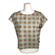 Unisex Twothirds - Short-sleeved blouse, size 36 - Brown ()