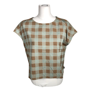 Unisex Twothirds - Short-sleeved blouse, size 36 - Brown (1)