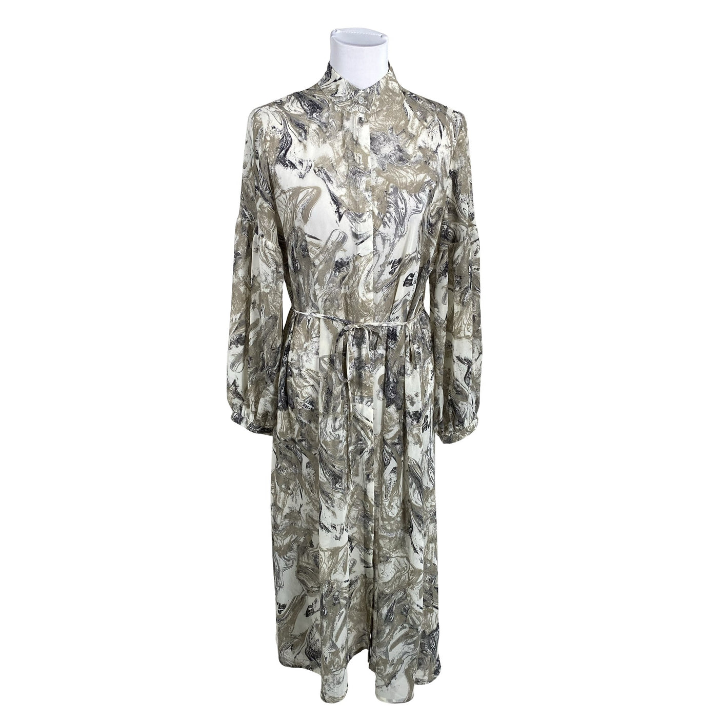 Unisex MSCH Copenhagen - Schiffon dress, size 38 - Gray (1)