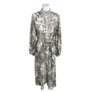 Unisex MSCH Copenhagen - Schiffon dress, size 38 - Gray (1)