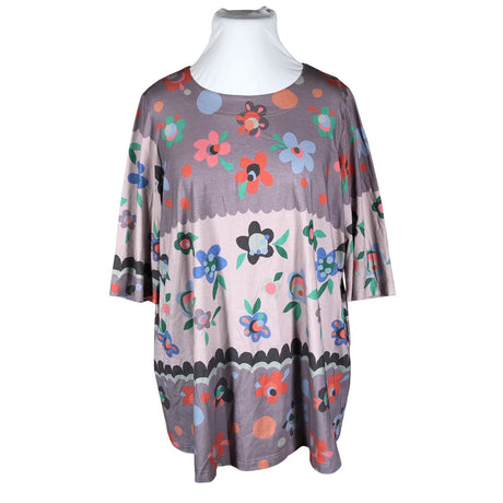 Unisex Virkkukoukkunen - Tricot tunic, size 44 - Violet ()