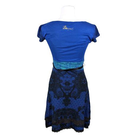 Unisex Desigual - Tricot dress, size 38 - Blue (2)