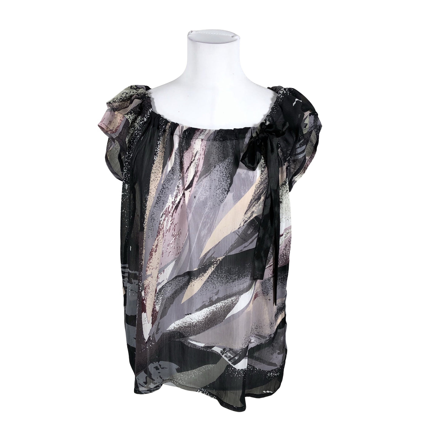 Unisex Oxmo - Short-sleeved blouse, size 38 - Gray (1)