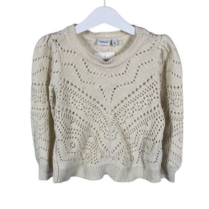 Unisex Name It - Sweatshirt, size Ei kokoa - Beige (2)