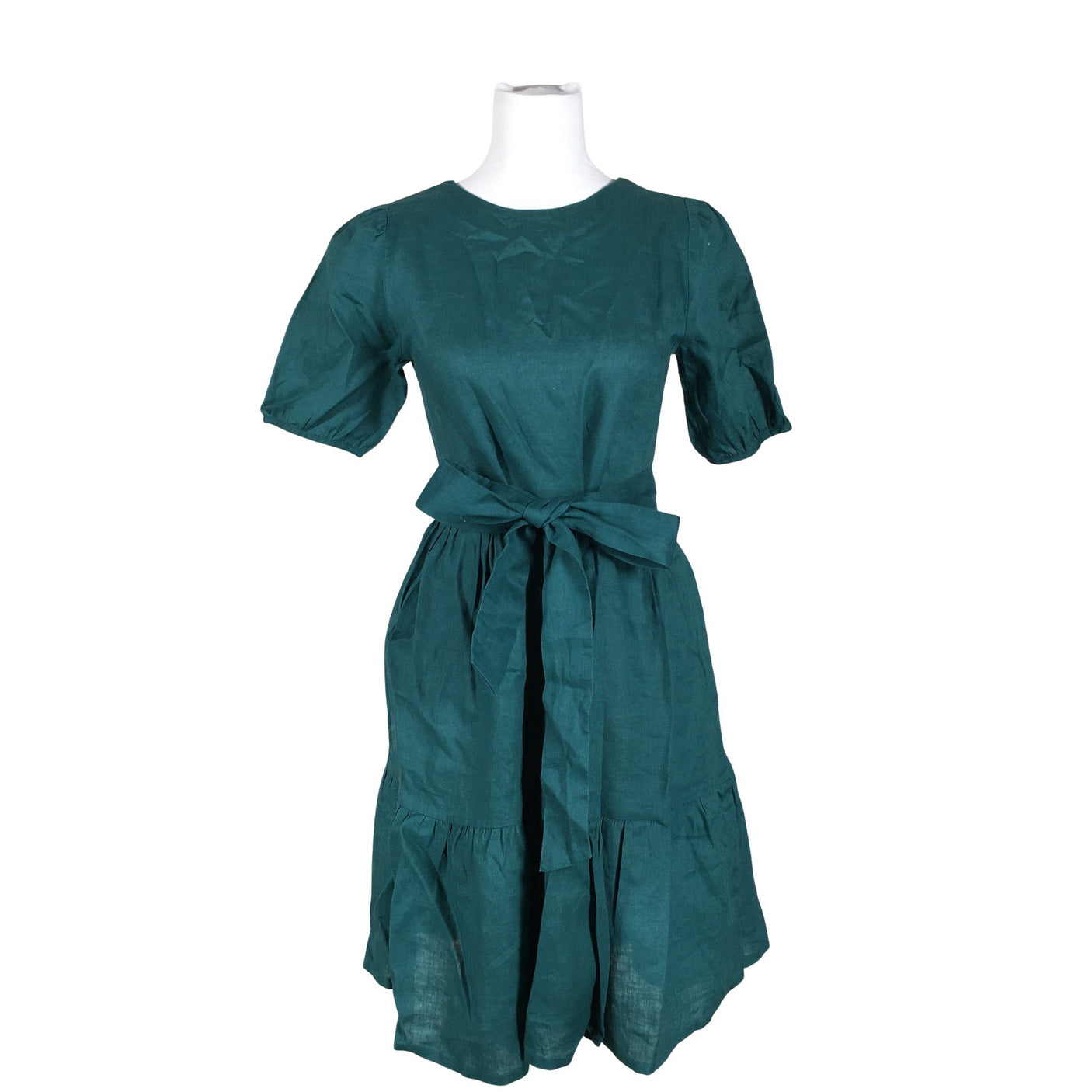 Unisex Linengirls - Dress, size 38 - Green (1)